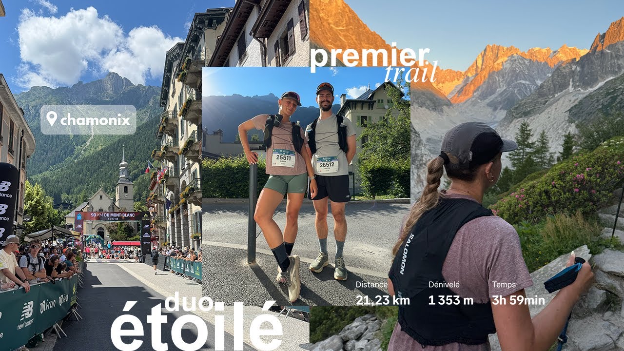 ma PREMIERE course de TRAIL (duo &eacute;toil&eacute;⭐️) l week-end sportif dans les Alples & friends
