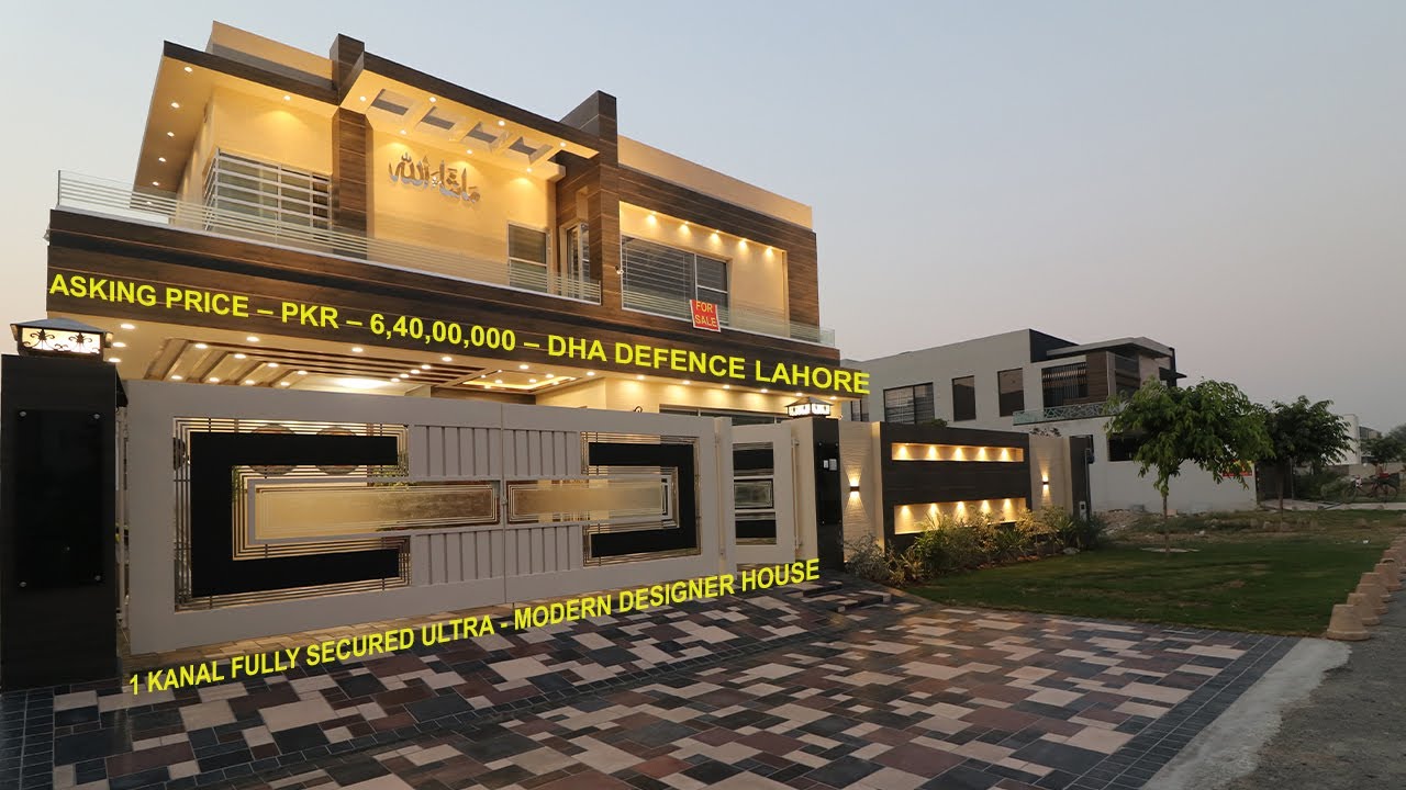 6.40 CRORE | DHA LAHORE,s 1 KANAL EXECUTIVE CLASS LUXURIOUS DESIGNER HOUSE | PHASE 6 |H No 34