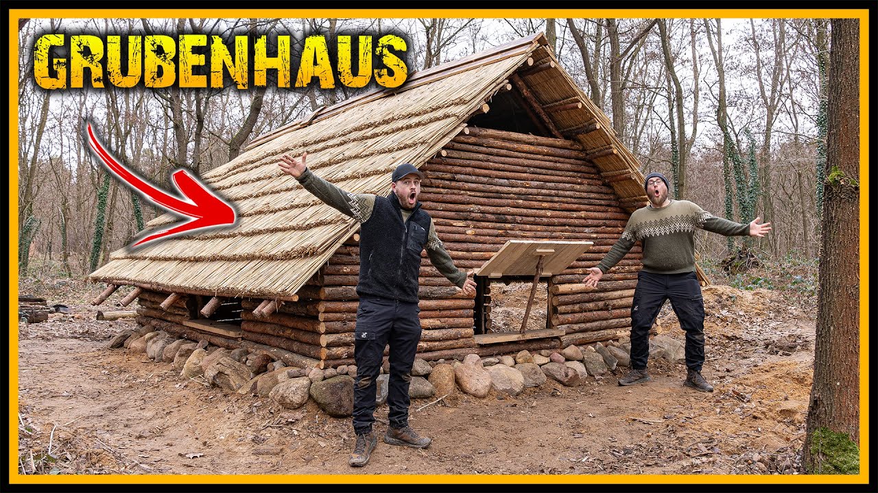 Grubenhaus 3.0 – Wie schnell könnte es brennen? 🔥 Feuertests, Wände und Fenster - Bushcraft [Part 8]
