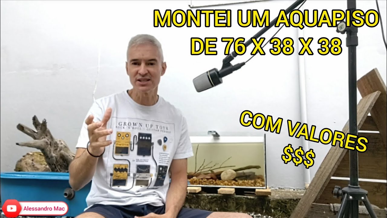 Montagem de Aquapiso de 100 Litros (Aquário, Aquarismo, DIY)