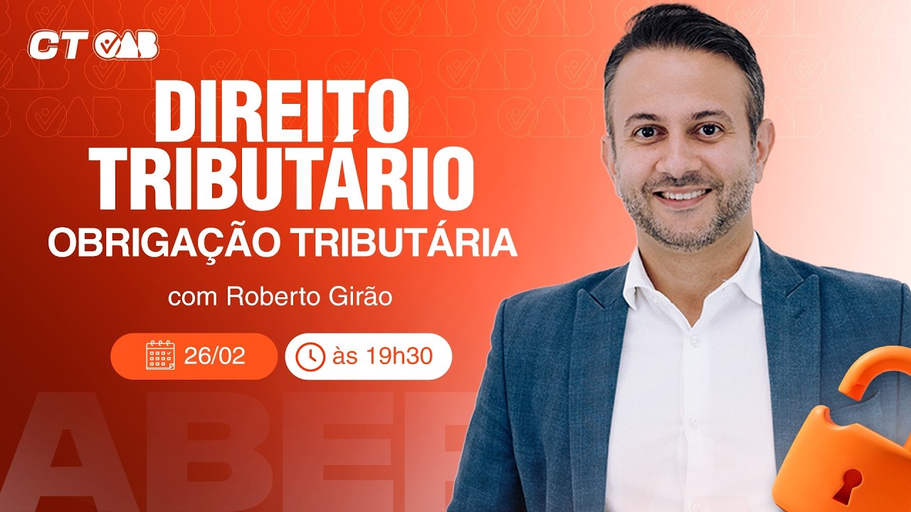 Obrigação Tributária na OAB 1ª Fase | Direito Tributário Ao Vivo