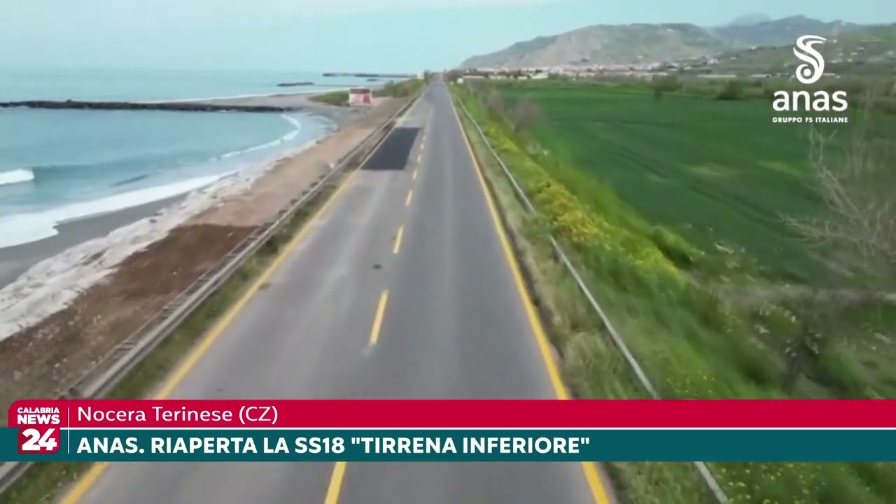 Nocera Terinese (CZ): ANAS. Riaperta la SS18 