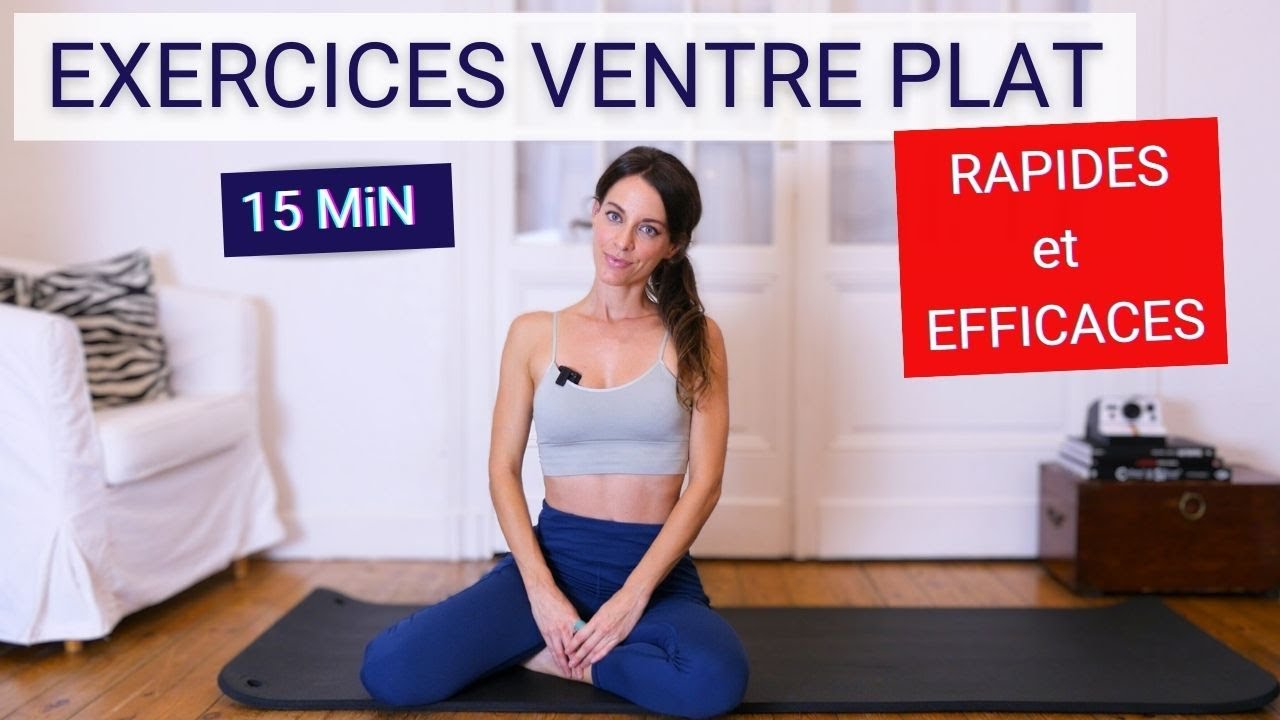 VENTRE PLAT travail facile et efficace | Pilates | 15 MIN | Intermédiaire