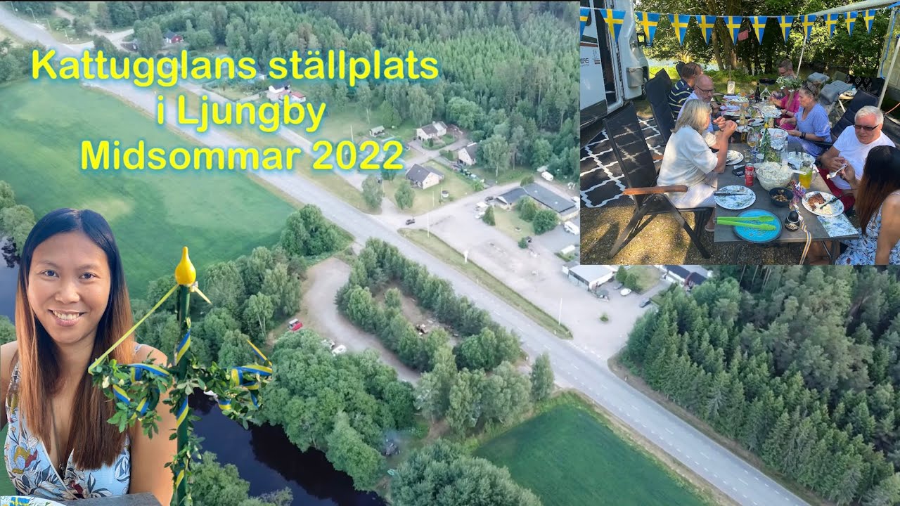 Kattugglan ställplats Midsommar riktigt trevligt ställe. 100kr natten