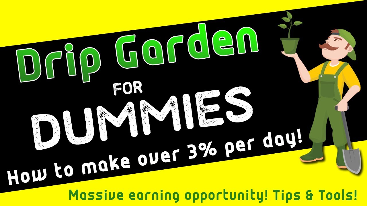 DRIP GARDEN...for Dummies! 🌿 Earn over 3% per day  #drip #crypto #animalfarm
