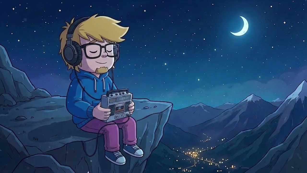 Misty Peaks Progress 🌙 Moonlit Night Lofi To Escape the Noise | Unwind