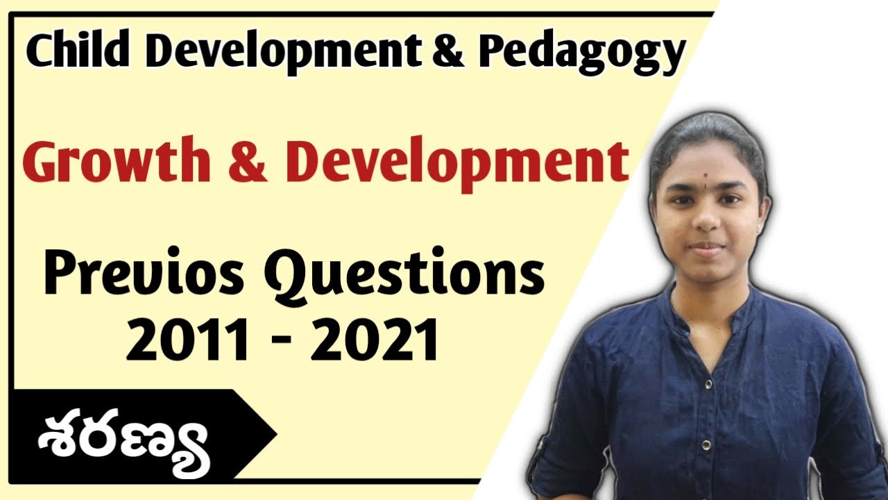 Growth & Development Previous Years Questions | CDP | Ctet 2022 | Ctet Telugu | 
