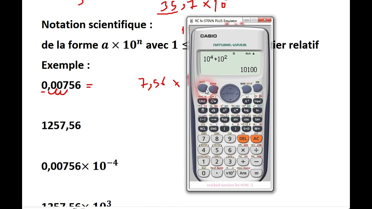 EB8 notation scientifique