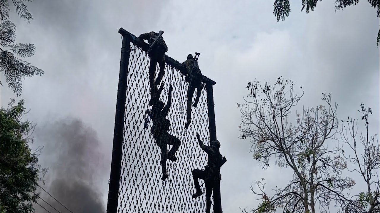 Ghana Armed Forces Central Command in an Obstacles Crossing - Exercise Tiger's path 2025