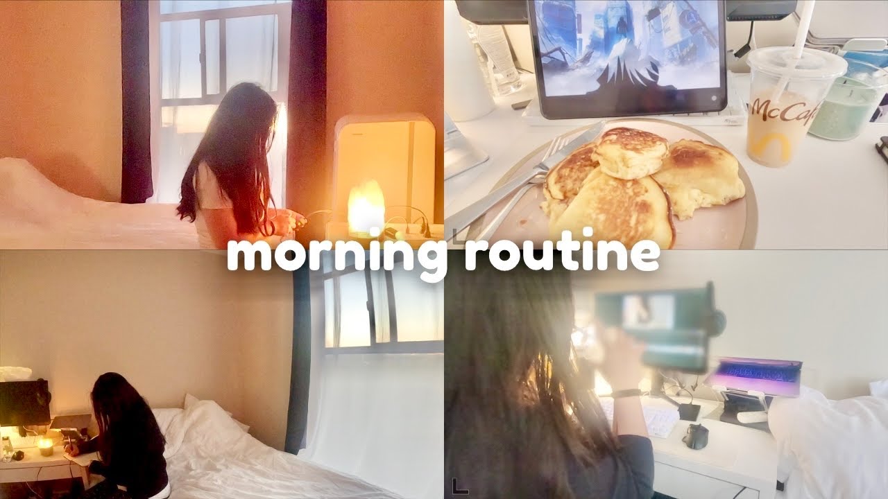 6am Morning Routine ⛅️ Slow and Cozy Morning, Skincare, Cleaning, and Making Breakfast