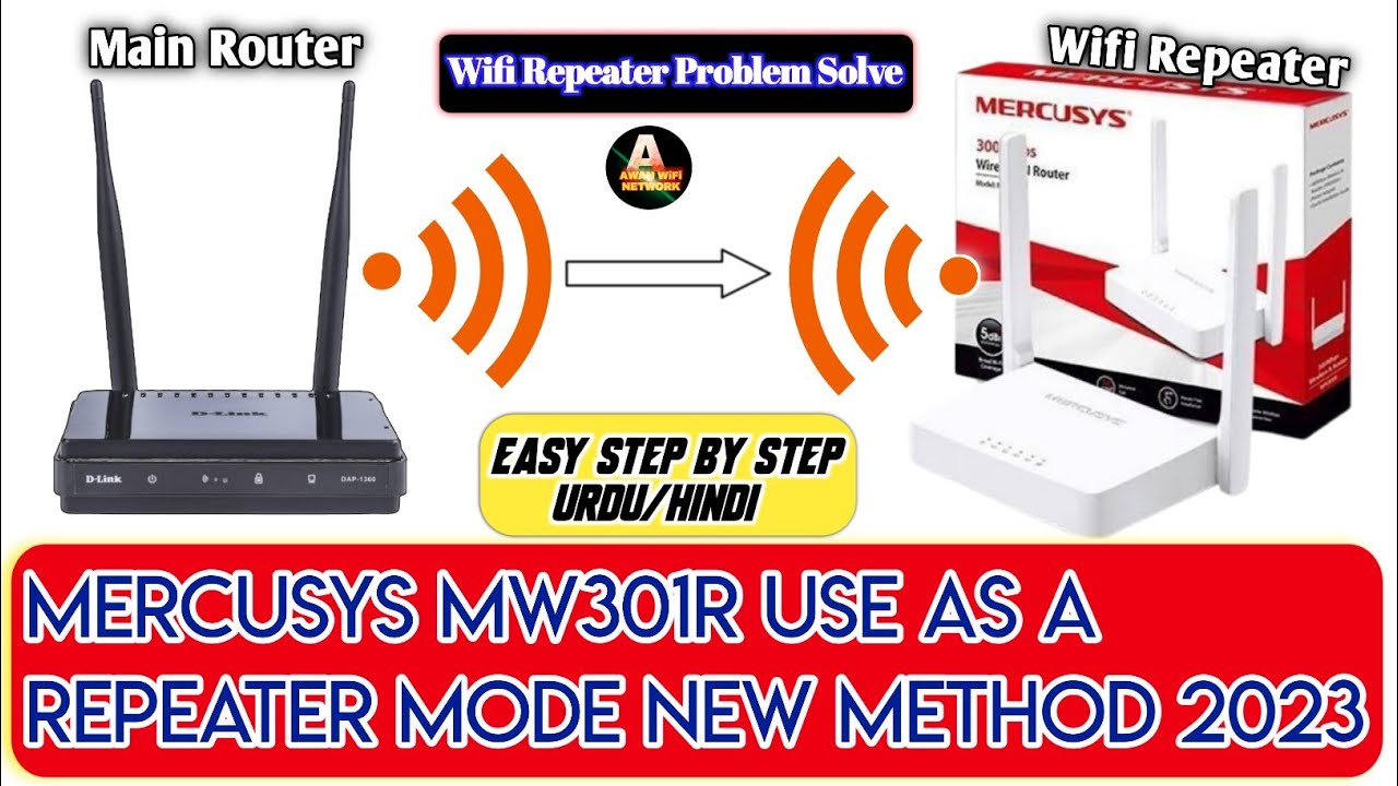 Mercusys MW301R Use as a repeater mode | Range Extender Mode | Easy Step By Step Urdu/Hindi