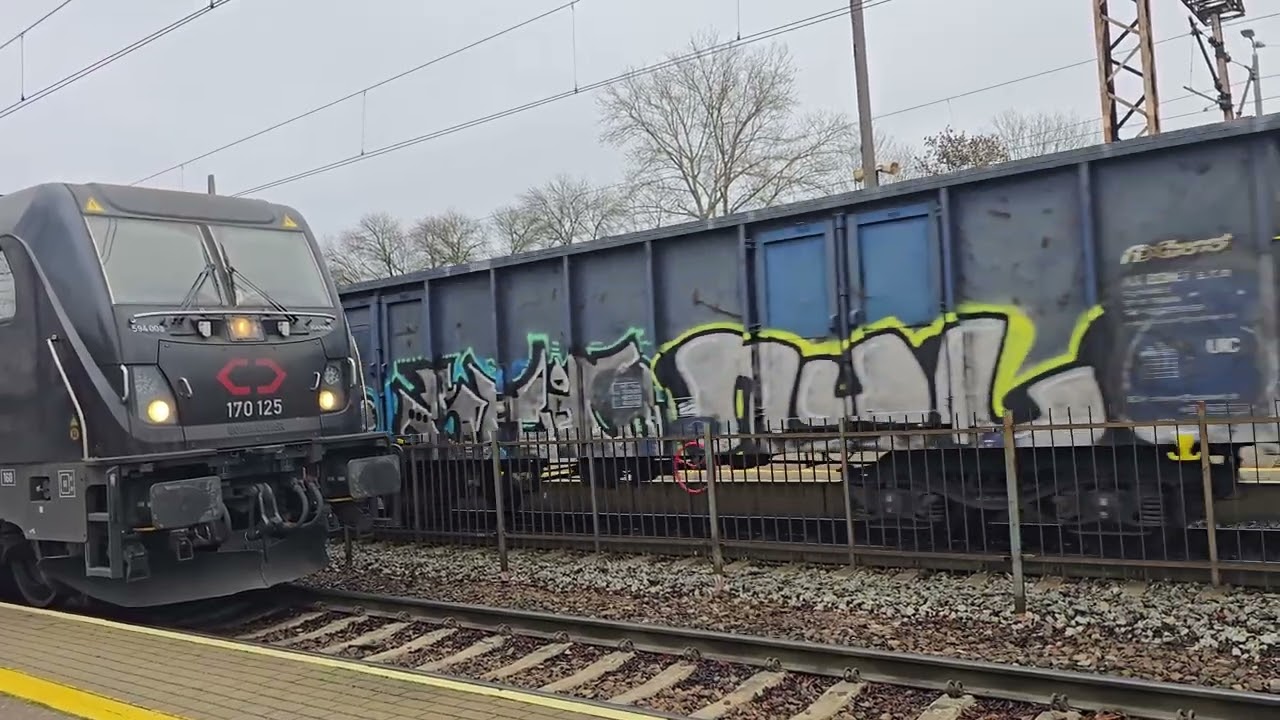 Pociągi towarowe na stacji Inowrocław.