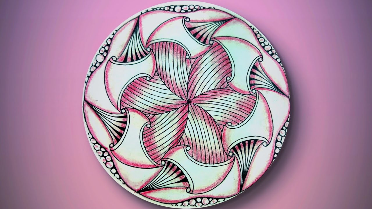 Pattern 796|Zentangle art|Zendoodle art|Floral art|learn to draw|Easy art|Art tutorial|freehand art