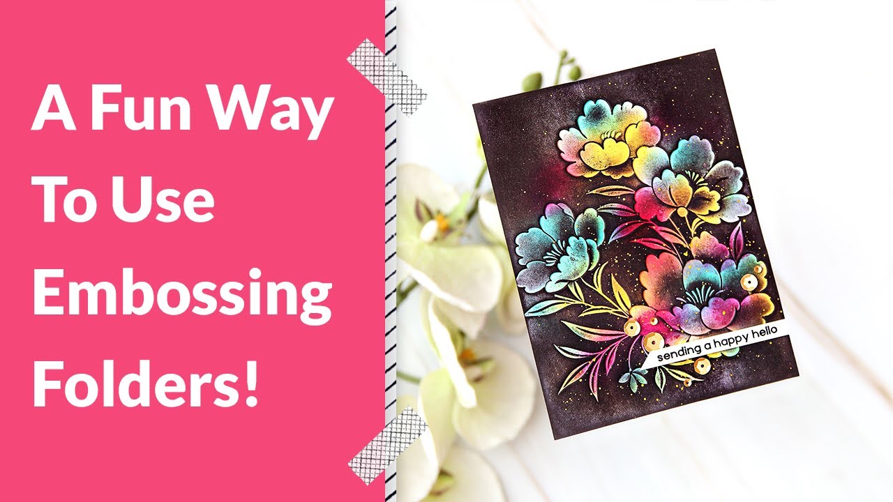 A Fun Way to Use Embossing Folders!