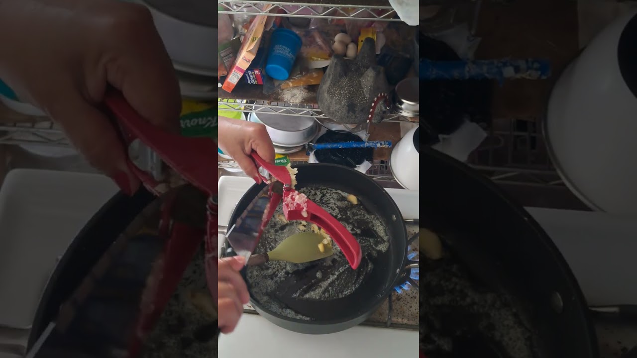 Prepare camarones a la crema 