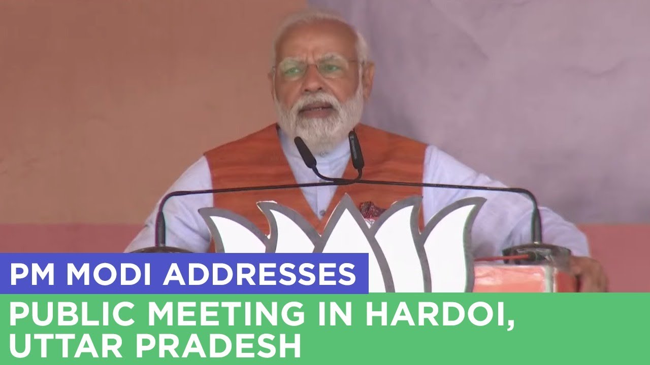 PM Modi addresses public meeting in Hardoi, Uttar Pradesh