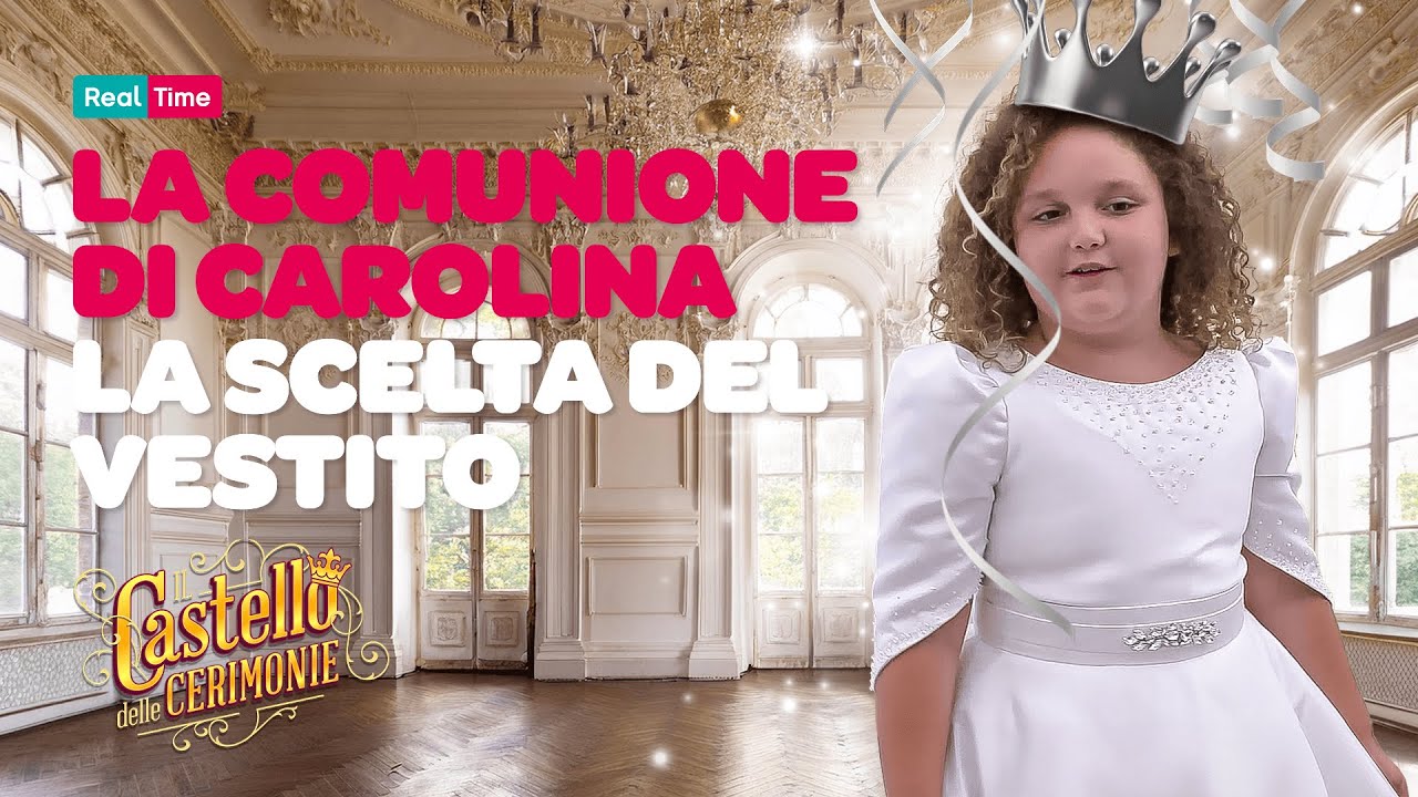 Carolina per la sua comunione fa la prova abito davanti alla famiglia | Il Castello delle Cerimonie