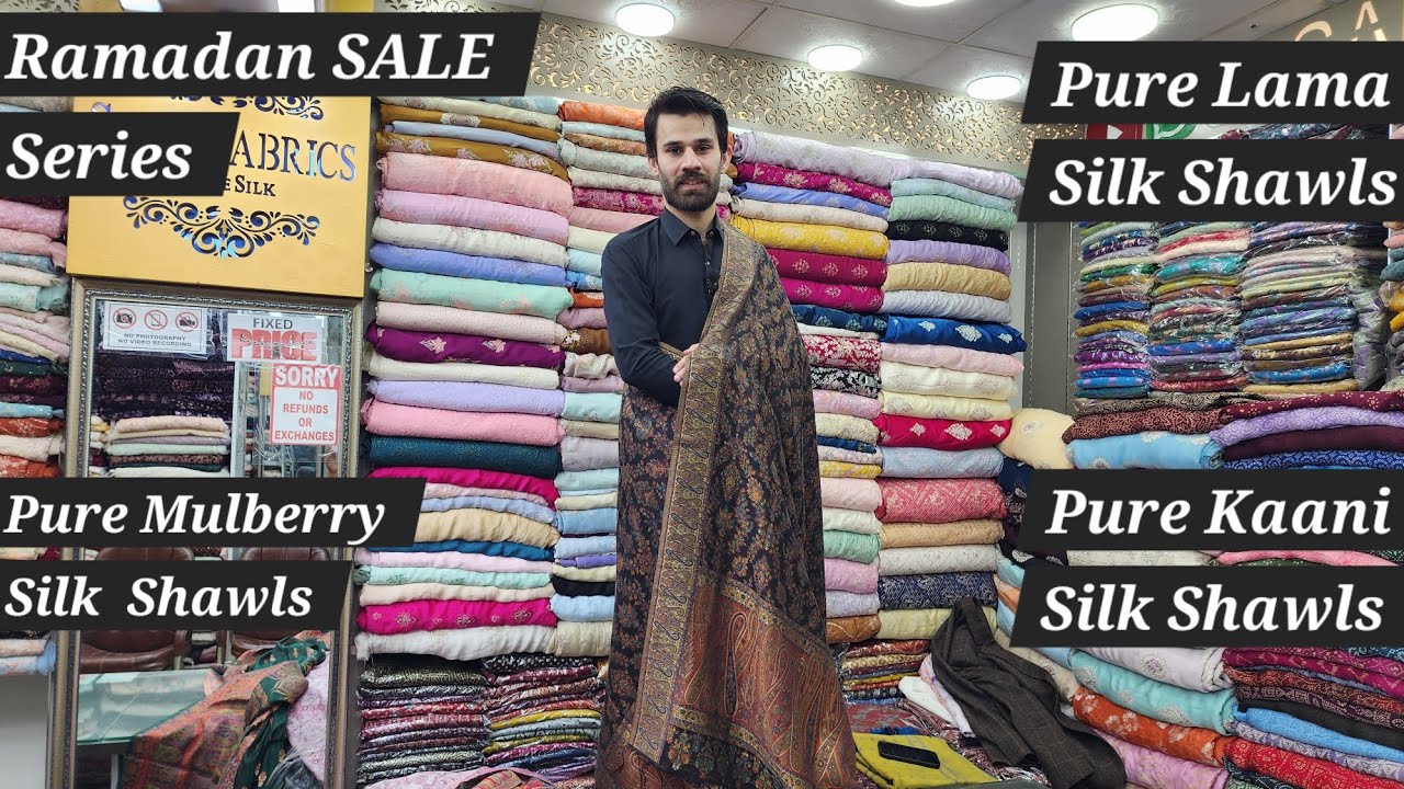 SALE ALERT 📢 Pure Mulberry Silk &Pure Lama Silk Pure Kaani Silk Shawls Shawls Ramdan SALE Series 