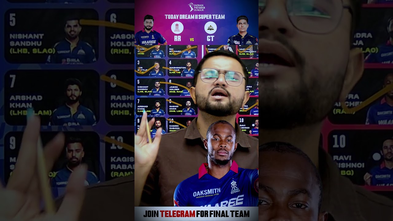 RR vs GT Dream11 Prediction | RR vs GT Today Match Prediction |  #ipl #freetoplay #freecontest