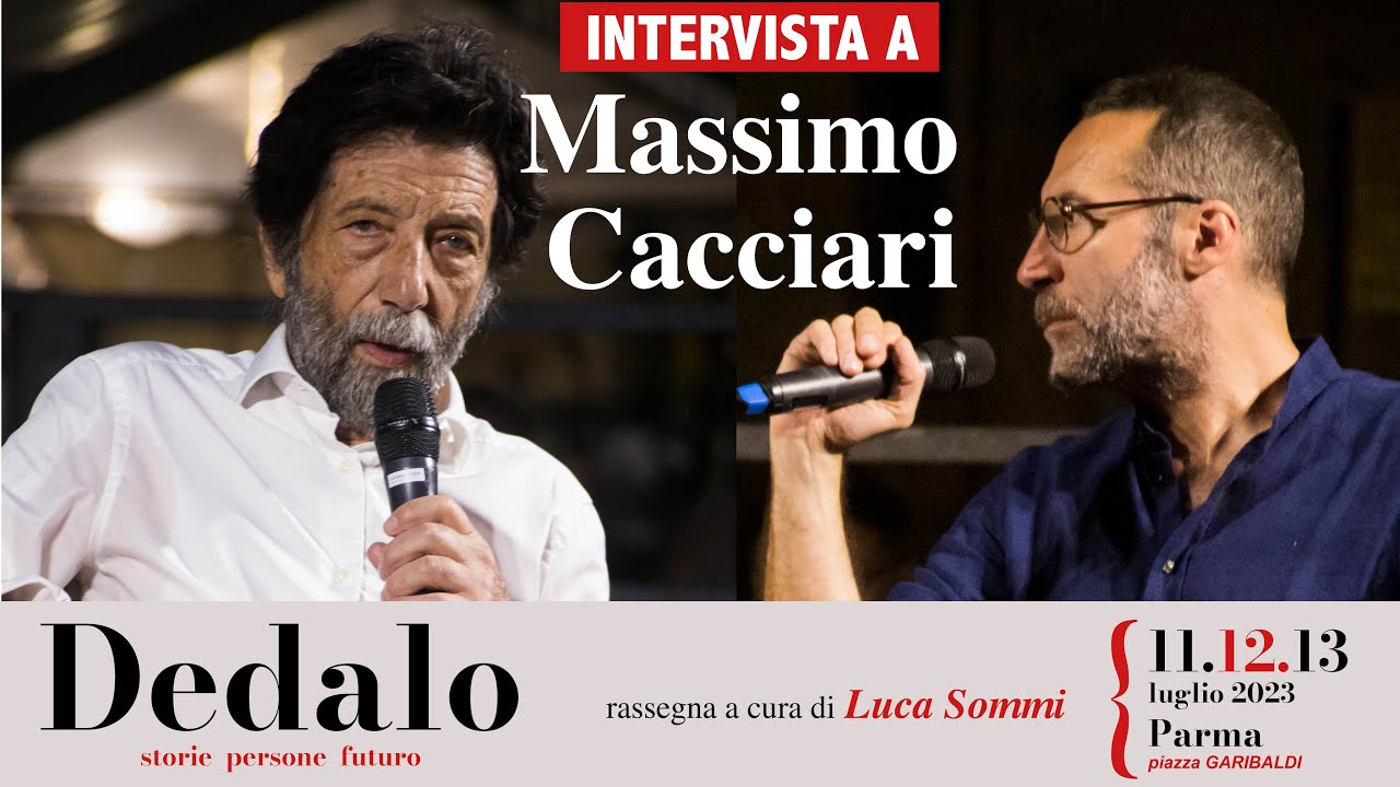 Luca Sommi intervista Massimo Cacciarii nella rassegna Dedalo.