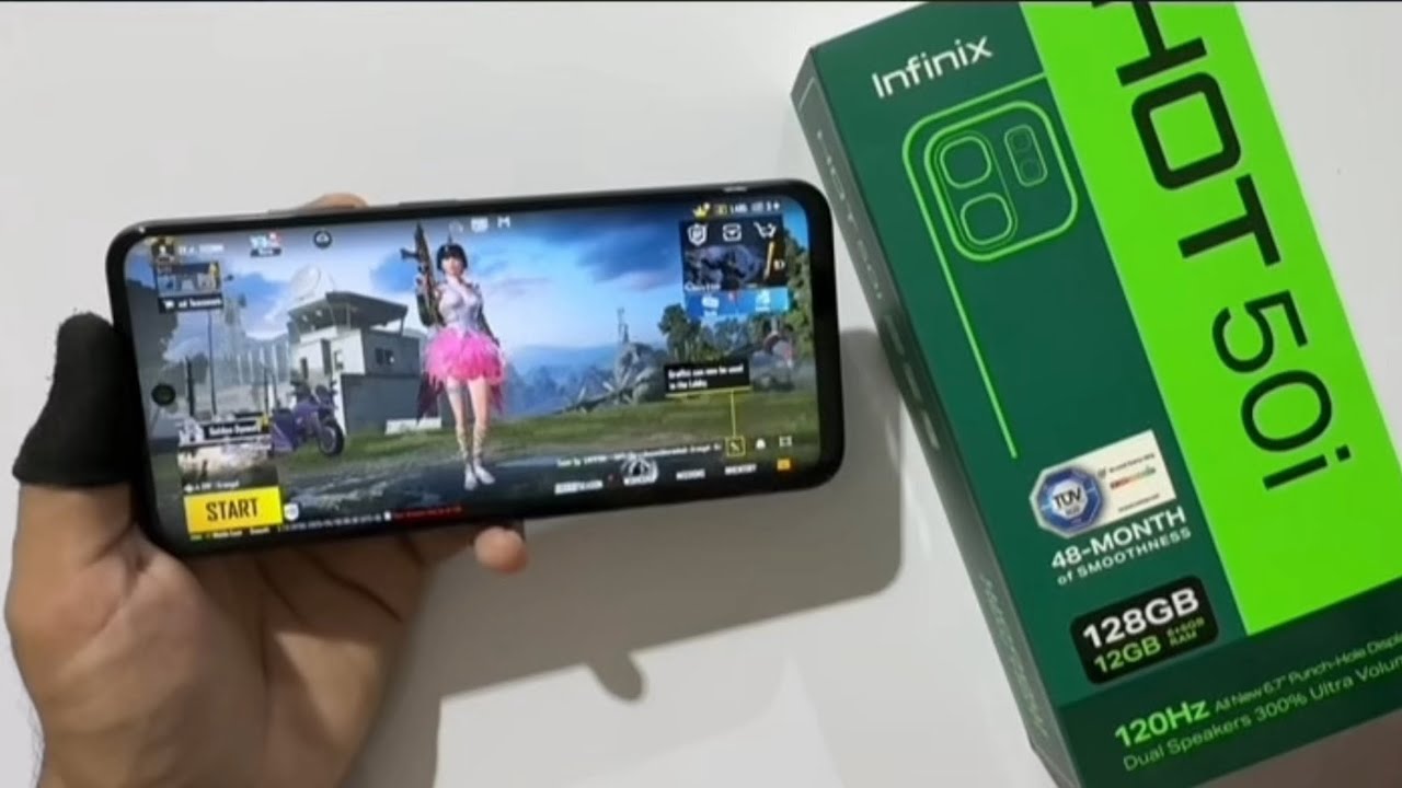 Infinix Hot 50i /Test PUBGM HANDCAM 45 FPS!!