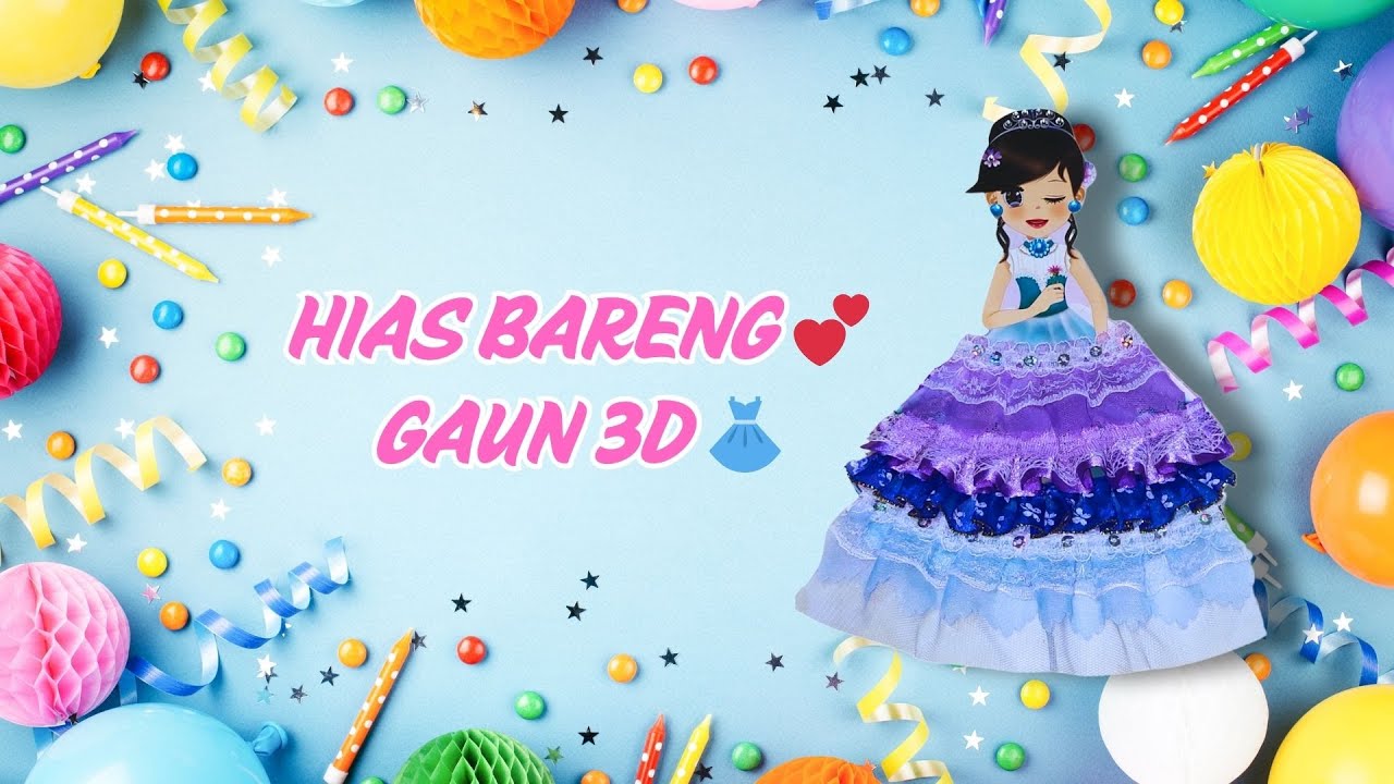 💕 Yuk Hias Boneka Kertas! | Pilih Gaun & Manik-Manik Bareng ✨