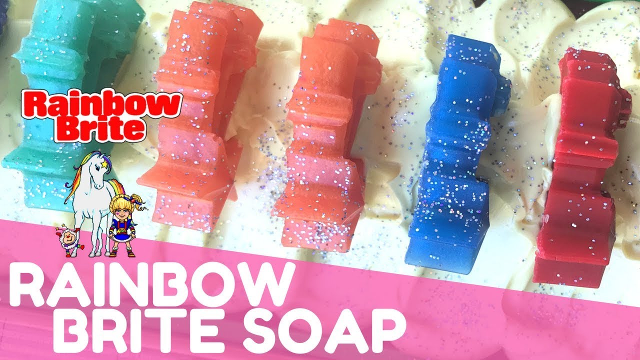 Making a Rainbow Brite Inspired Soap 🌈 New Nurture Soap Mold | GYPSYFAE CREATIONS