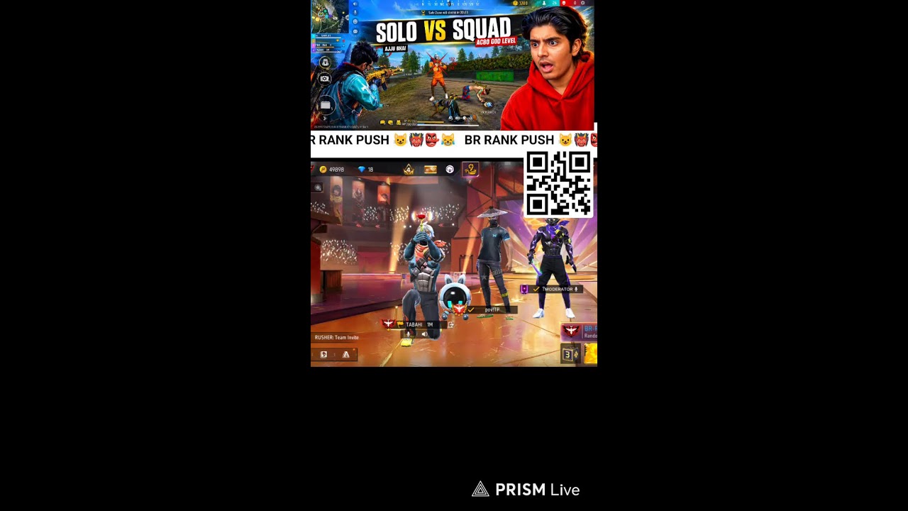 FREE FIRE LIVE 1 VS 4 GUILD FULL REACTOINTEST#freefirelive #satyardxlive#guildtestlive