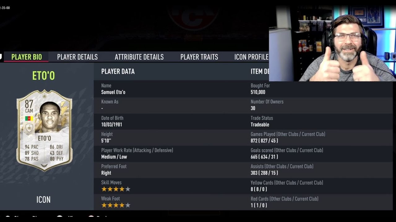 Fifa 22 - 1min Player Review - Baby Eto - 87 Eto