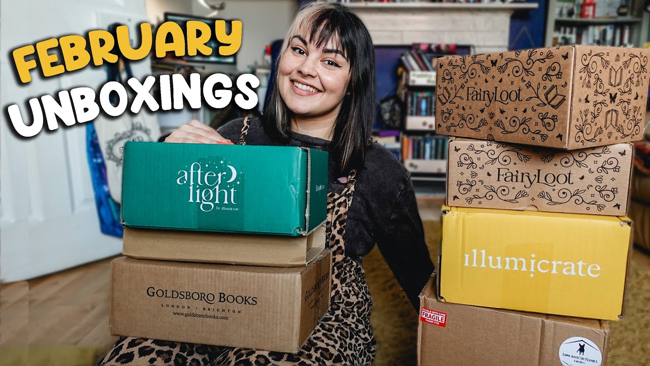 February Book Unboxing! Illumicrate, Fairyloot, Anticipated Releases & Bookish Candles  2025