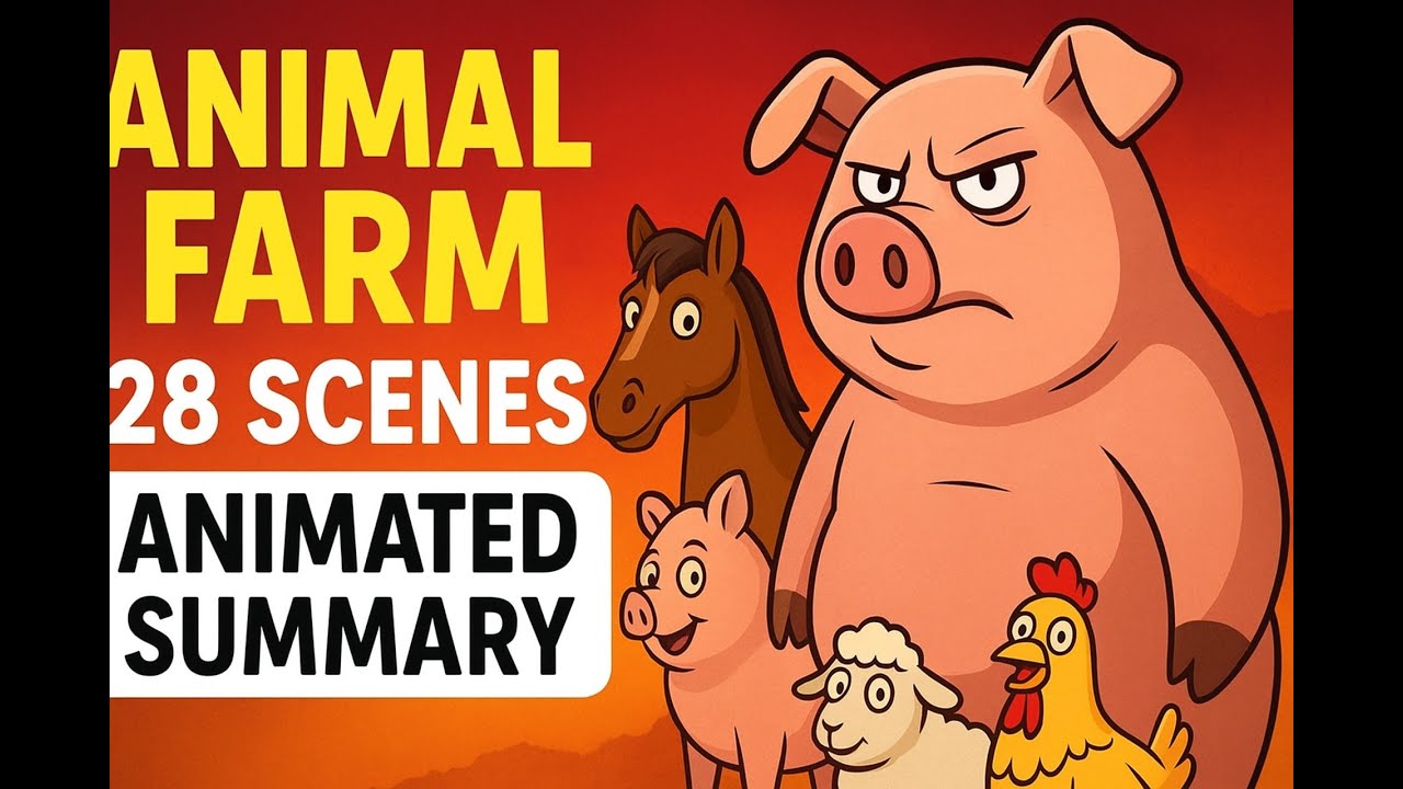 Animal Farm Full Story | George Orwell&rsquo;s Classic Animated Summary | AI Story Garden | A R Shipon |