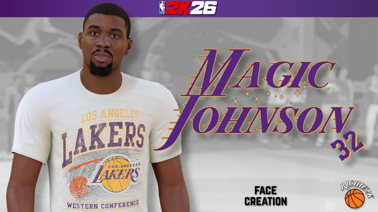 Magic Johnson Face Creation NBA 2K26