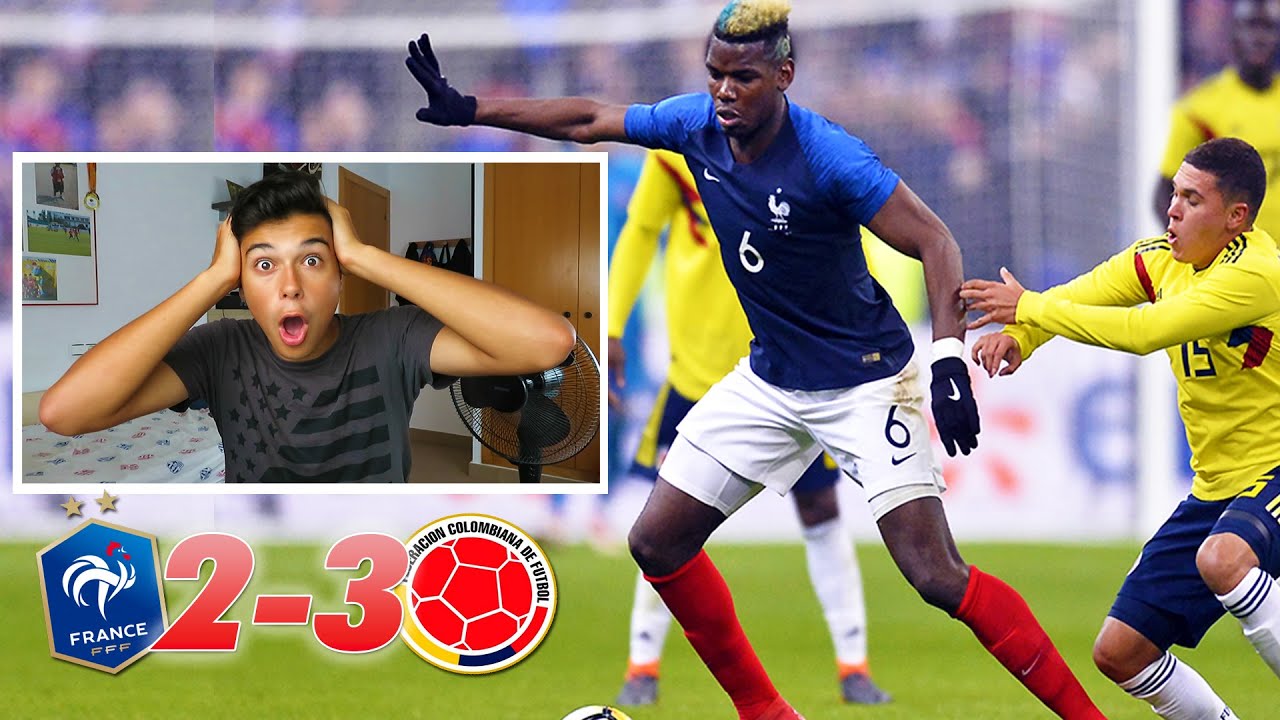 😱REACCIONANDO a FRANCIA VS COLOMBIA (2-3) Amistoso Internacional