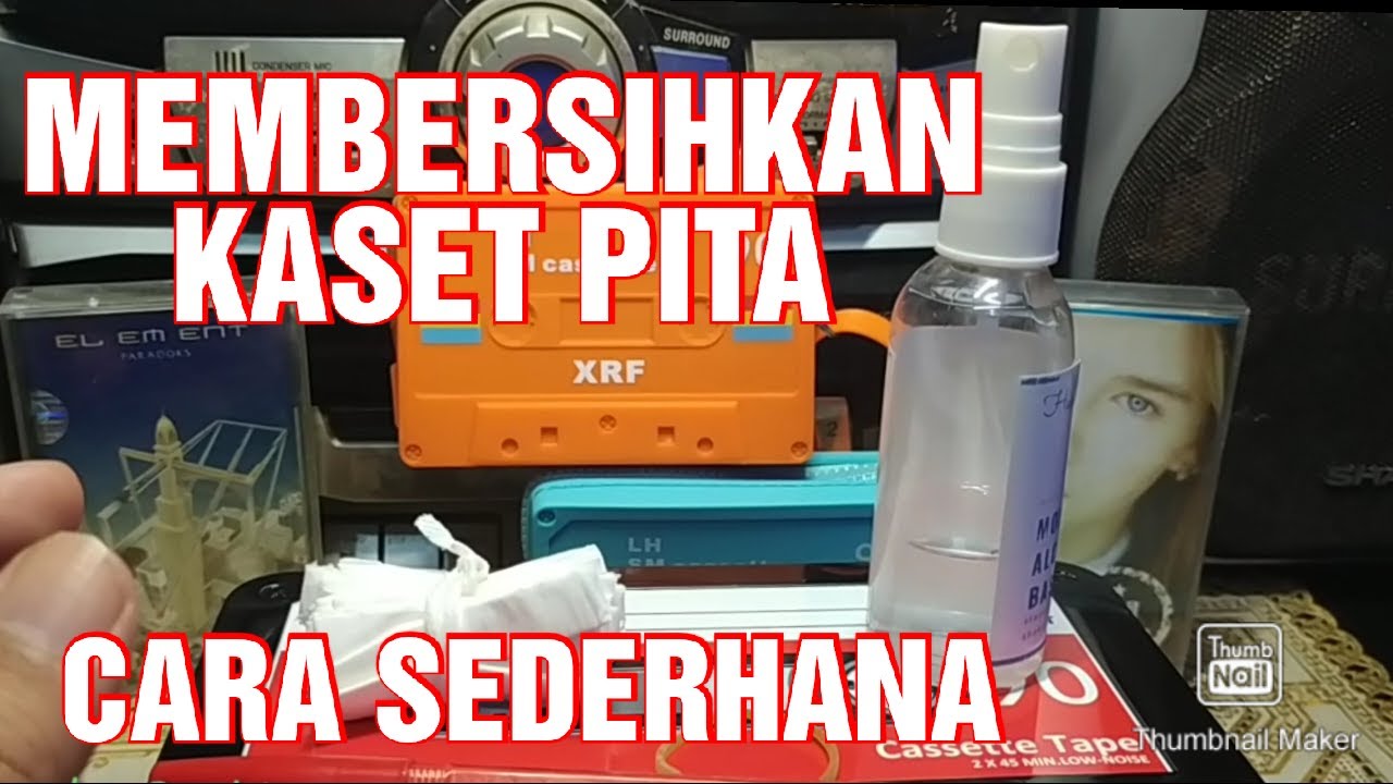 CARA SEDERHANA MEMBERSIHKAN KASET PITA DARI KOTORAN DAN JAMUR - How to clean Cassette Tape