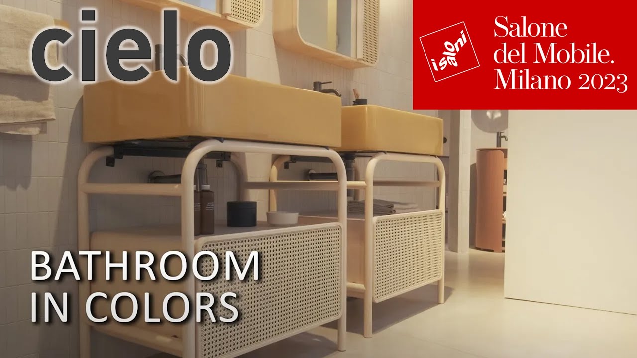 Milan Design Week 2023. Cielo - colored bathroom