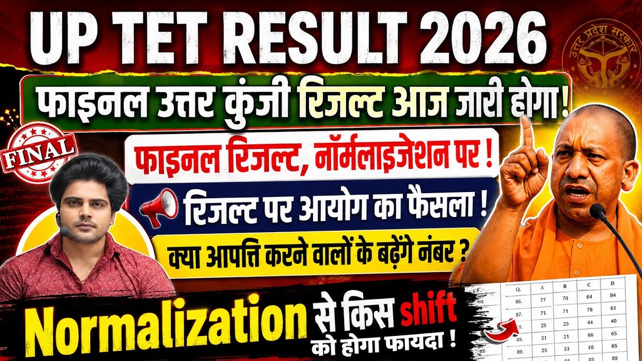 UP TET Result 2026 | When Will the UP TET Result Be Released for Paper 1/2 | UP TET Normalization...