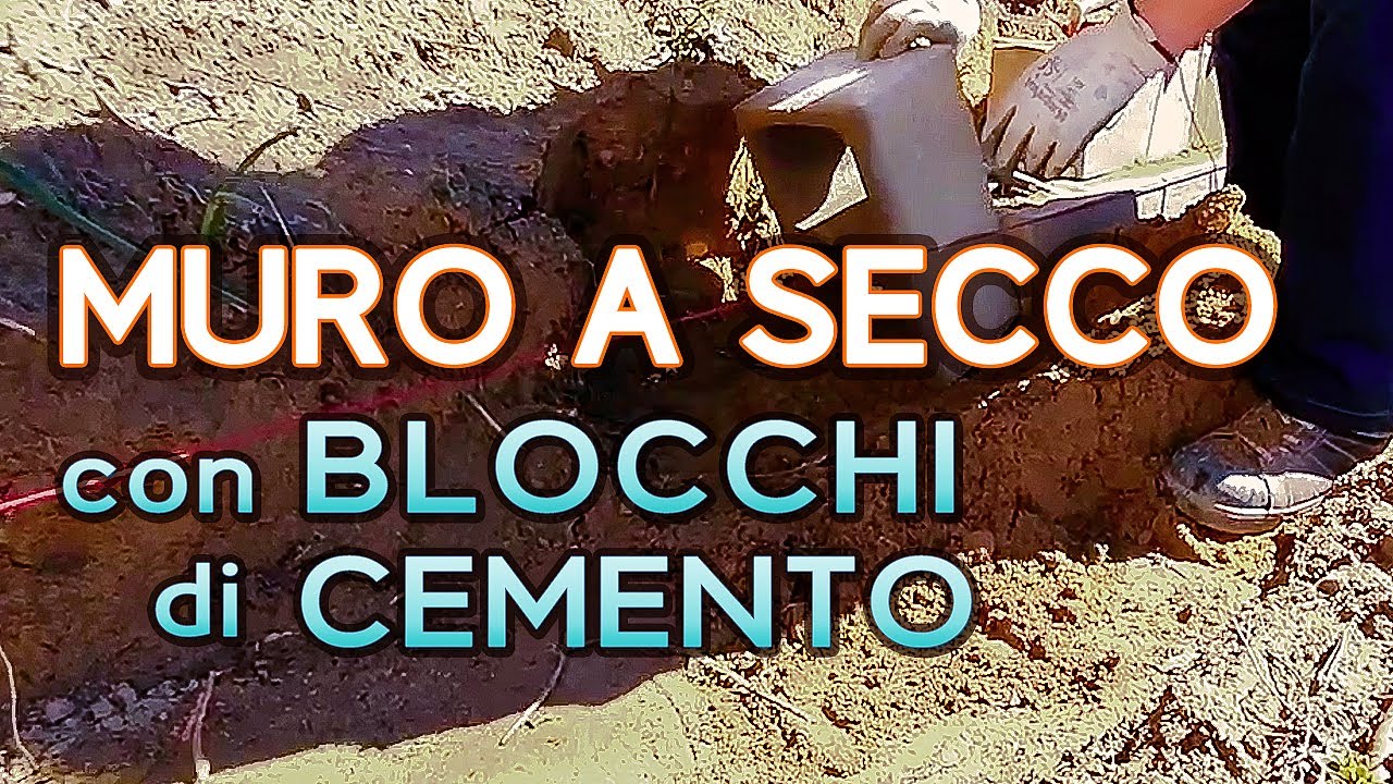 Come Costruire un Muro a Secco Economico con Blocchi di Cemento per Contenere Terreni in Pendenza