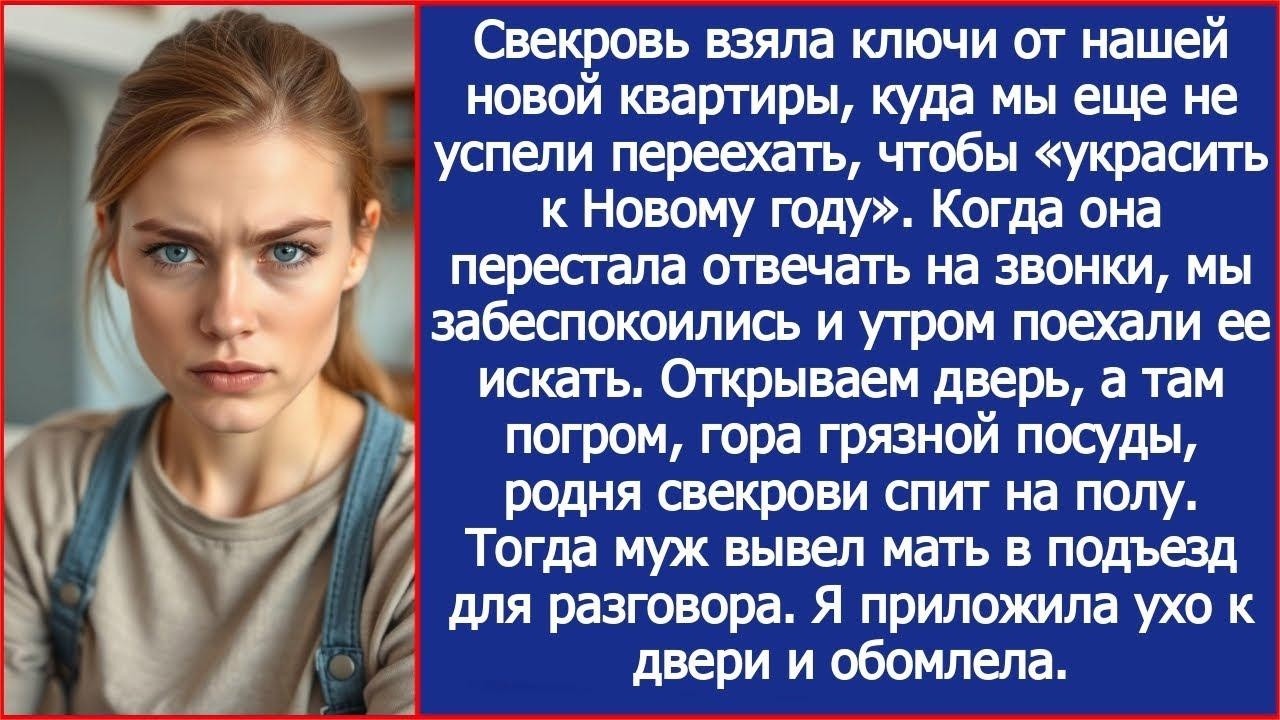 Свекровь с вечера не отвечала на звонки  А в нашей новой квартире нас уже ждал неприятный сюрпри