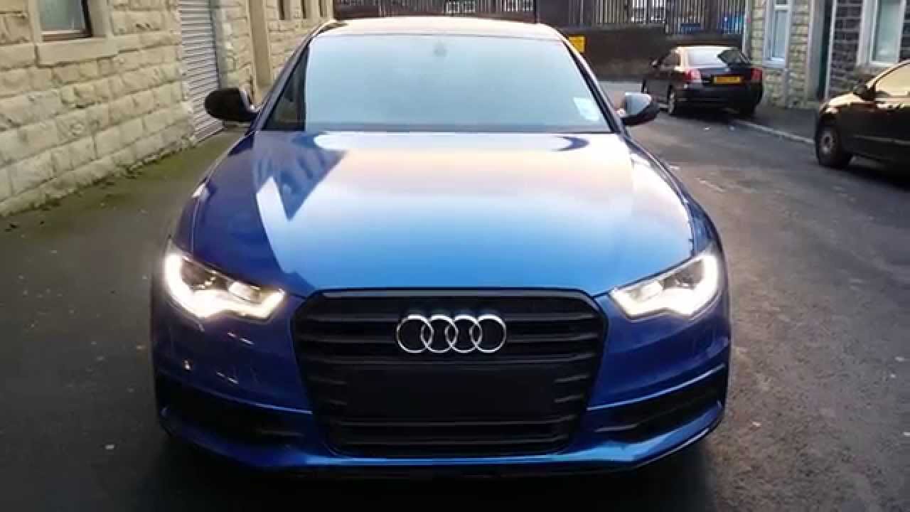 Audi A6 Black Edition Arlon Daytona Blue Wrap 360