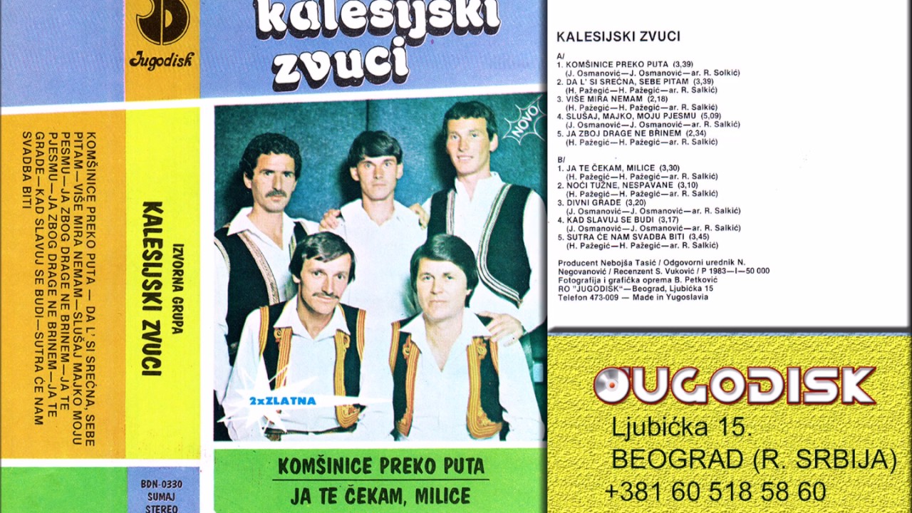 Izvorna grupa Kalesijski Zvuci - Ja te cekam Milice - (Audio 1983)