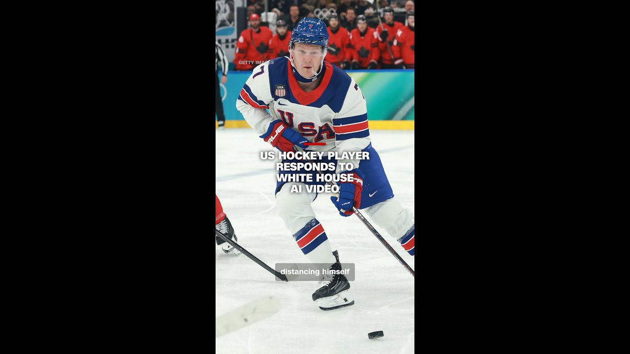 US hockey&nbsp;player&nbsp;responds to White House AI video