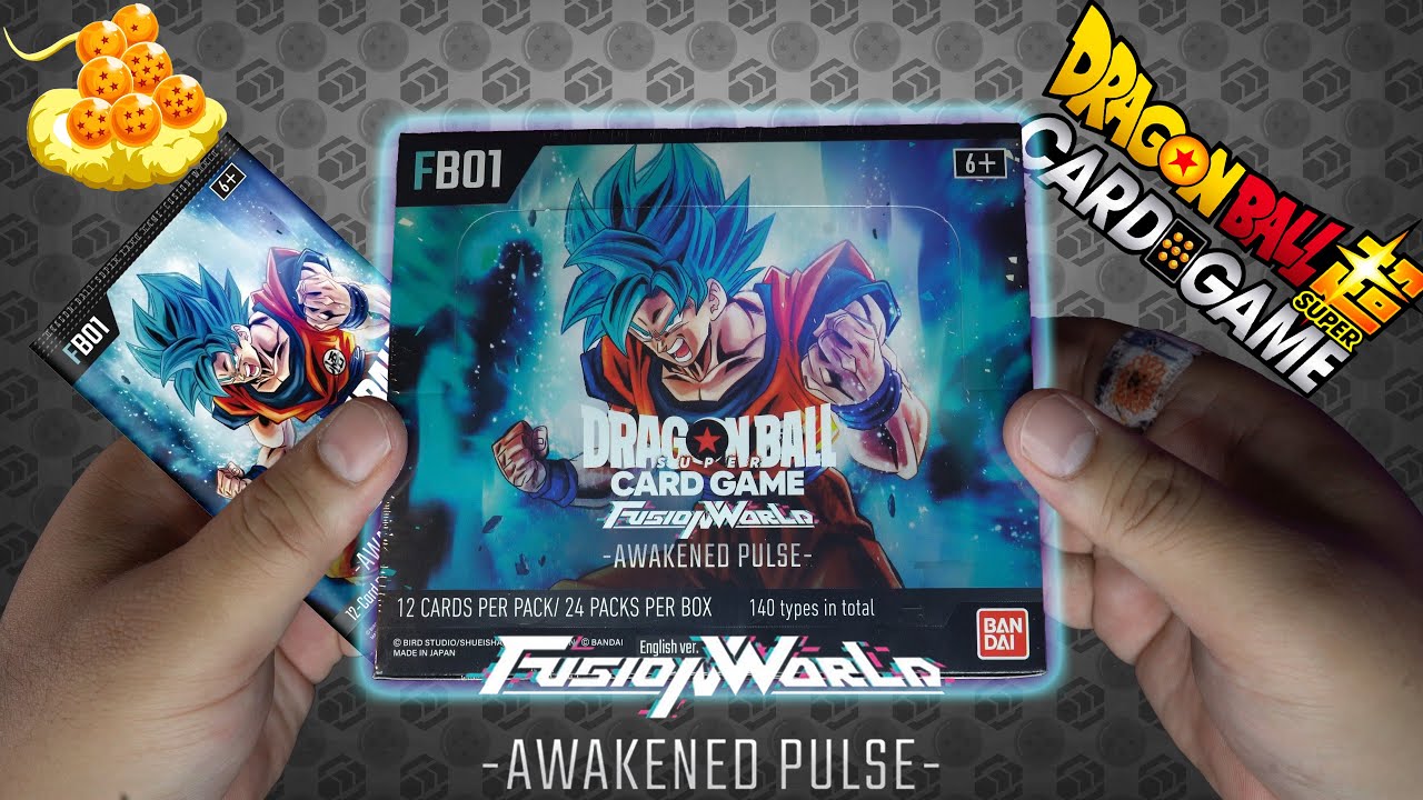 My first Ever Dragon Ball Super: Fusion World Booster Box Awakened Pulse FB01