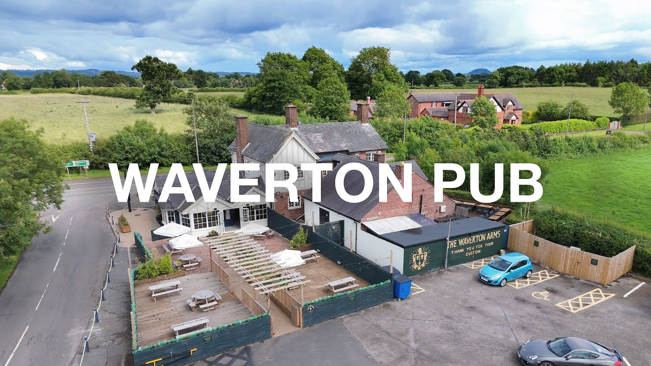 Aerial Drone Video of the Waverton Arms Pub in Cheshire &ndash; Filmed by Peter Simcoe