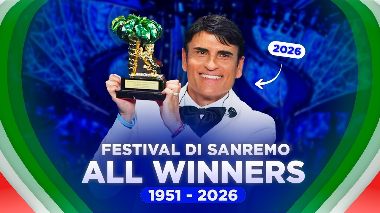 🇮🇹 Festival di Sanremo: ALL WINNERS / TUTTI I VINCITORI (1951-2026)