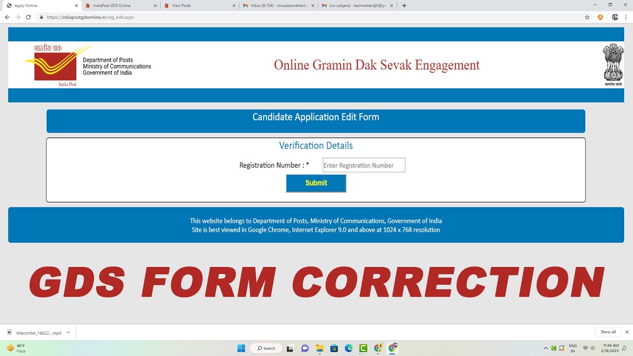 gds form me correction kaise kare - gds edit option 2023
