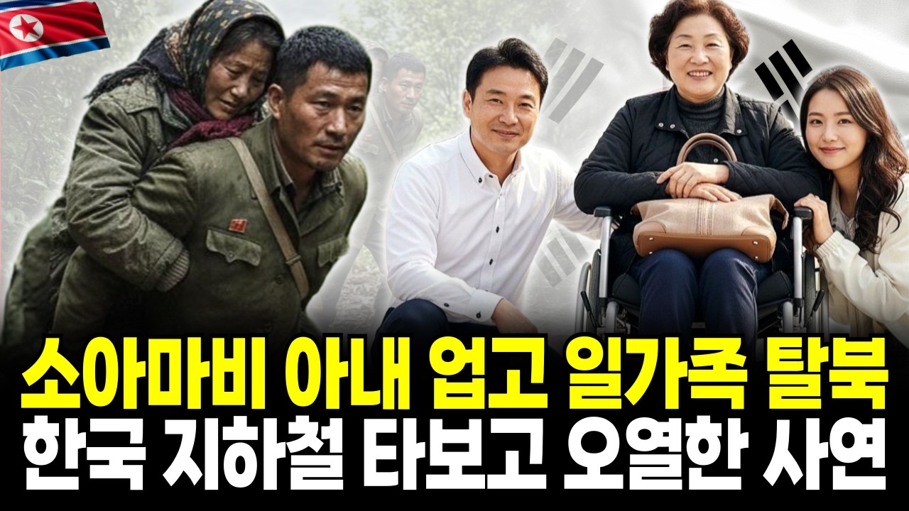 소아마비 아내 업고 일가족 탈북 방송국 앞 다투어 취재 전국민 있을 수 없는 일 감동