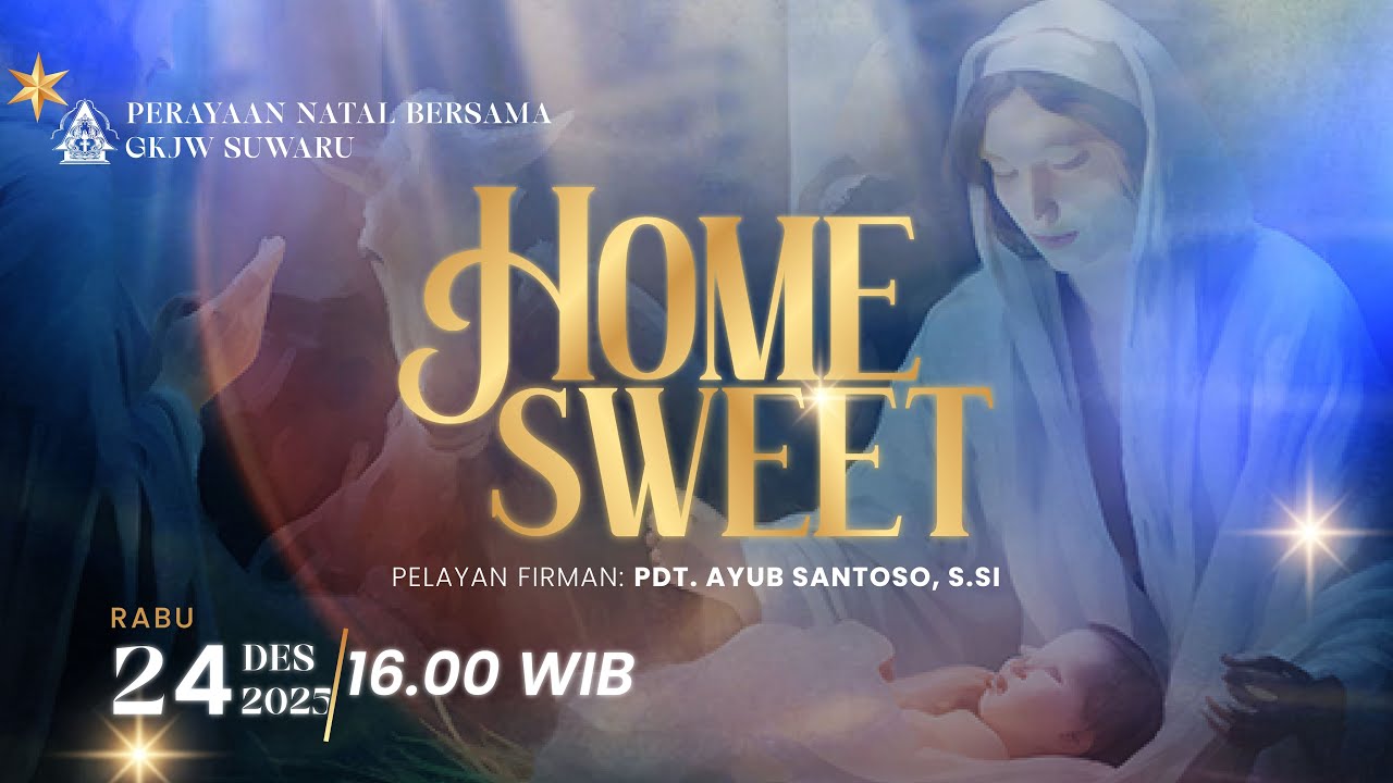 [ LIVE ] IBADAH PERAYAAN MALAM NATAL - 24 DESEMBER 2025 | GKJW SUWARU