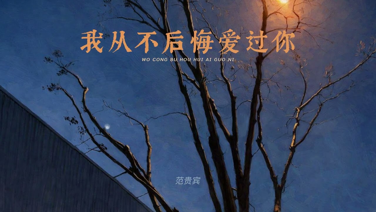 我从不后悔爱过你 - 范贵宾