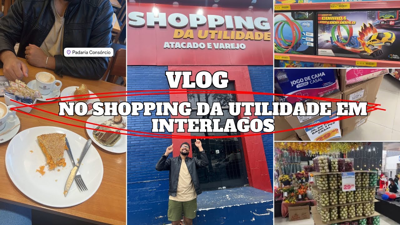 VLOG NO SHOPPING DA UTILIDADE E CAFÉ NA PADARIA CONSÓRCIO!