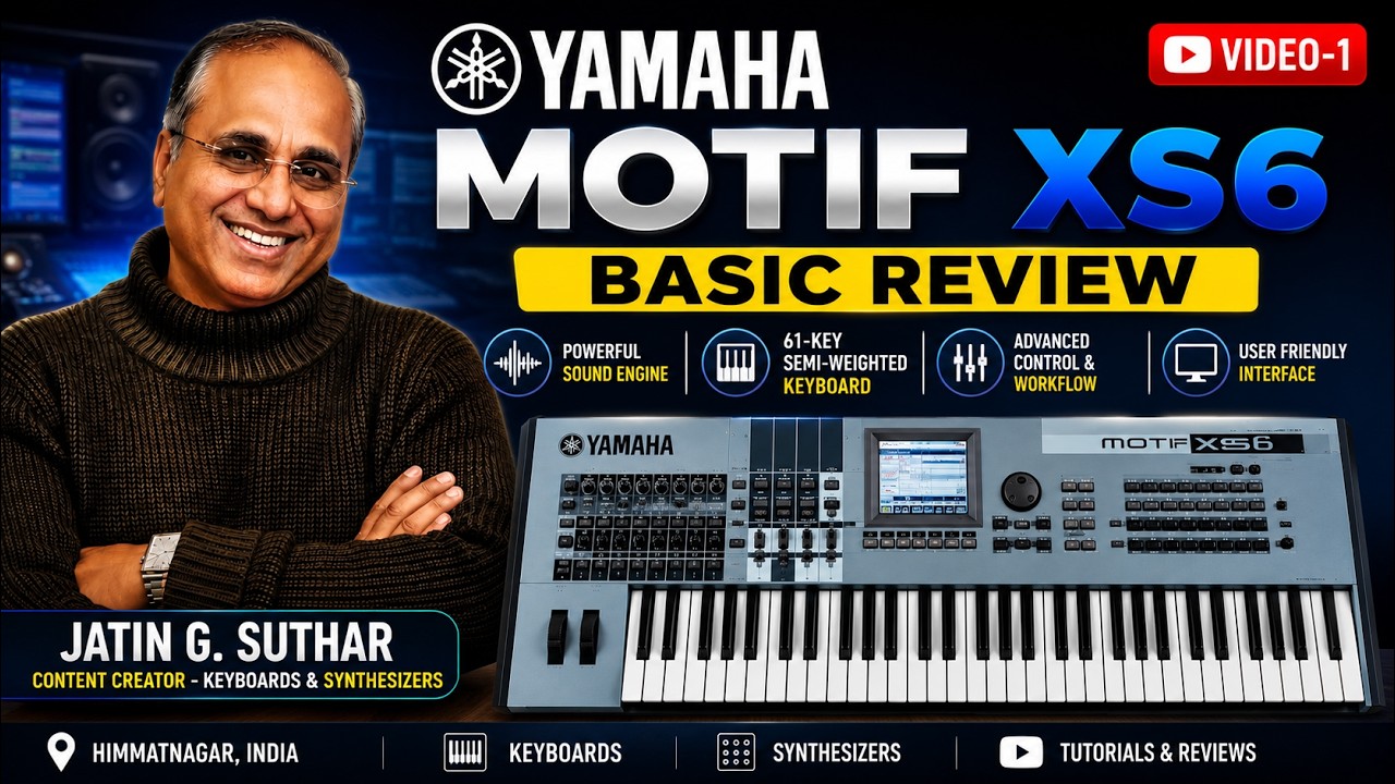 Yamaha Motif XS6 | Video-1 | Basic Review